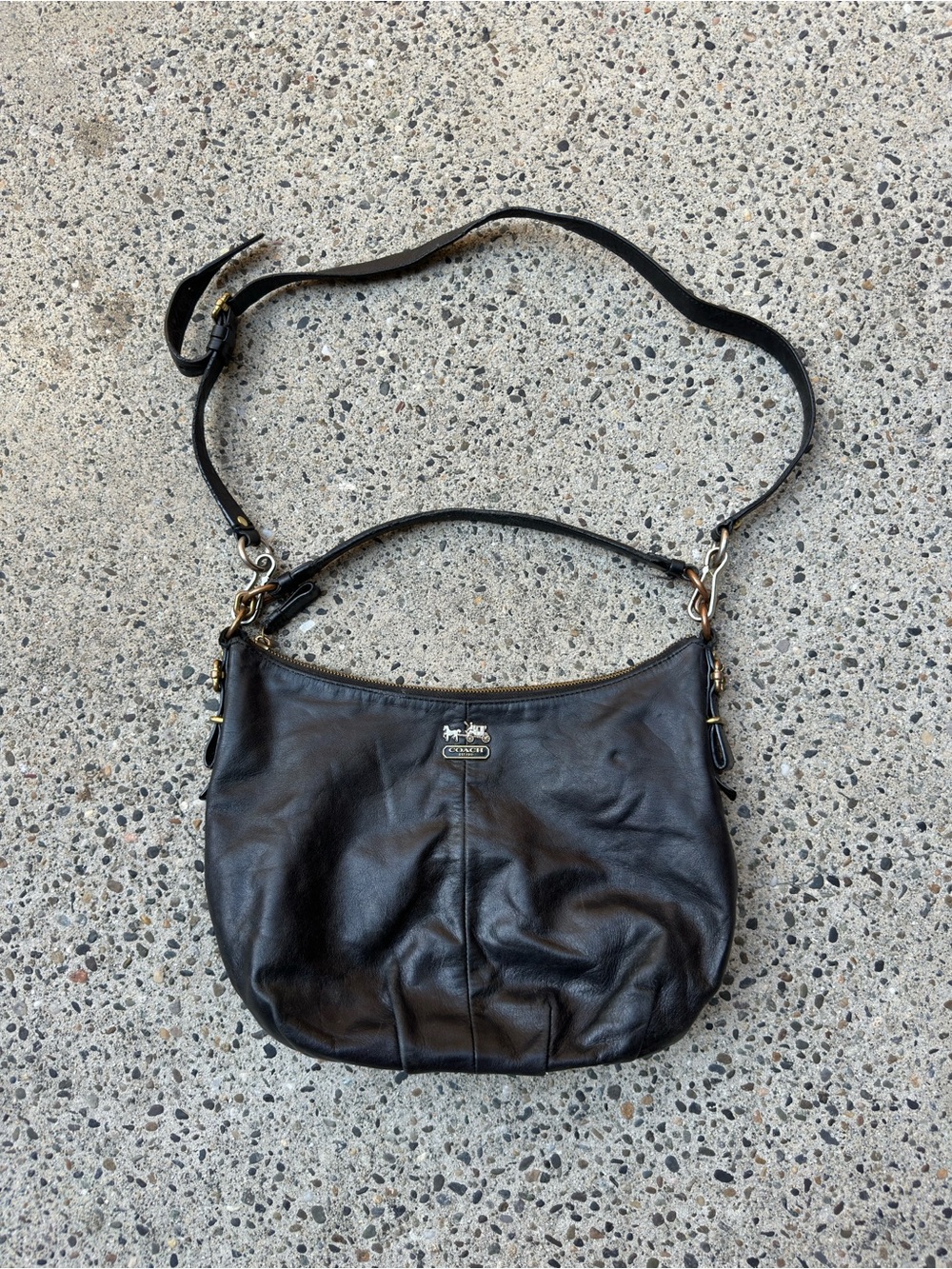 Coach Madison Leather Convertible Hobo Bag